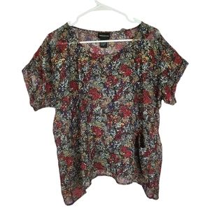 Aritzia Central Park West sheer floral top